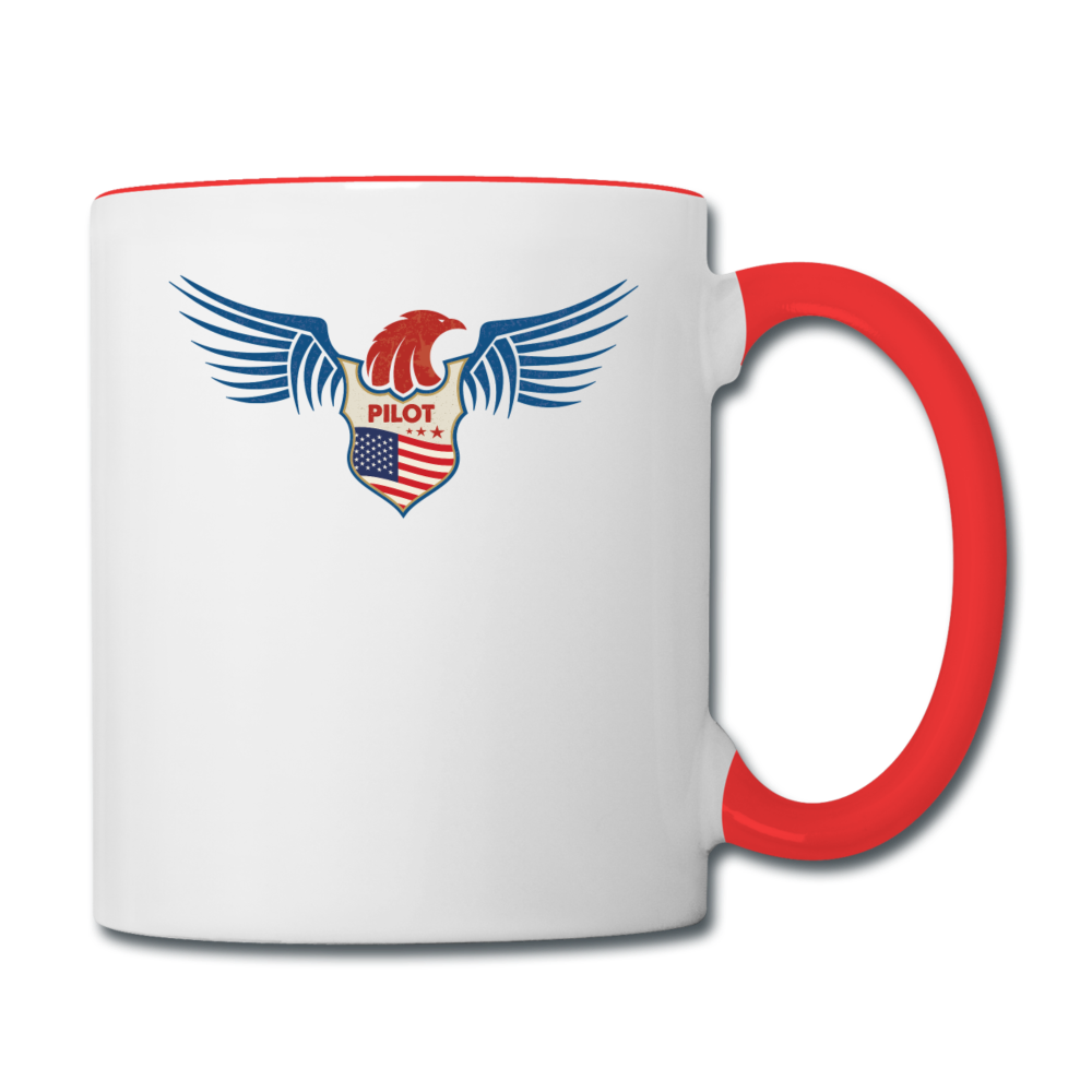 Pilot - Eagle Wings - Contrast Coffee Mug - white/red