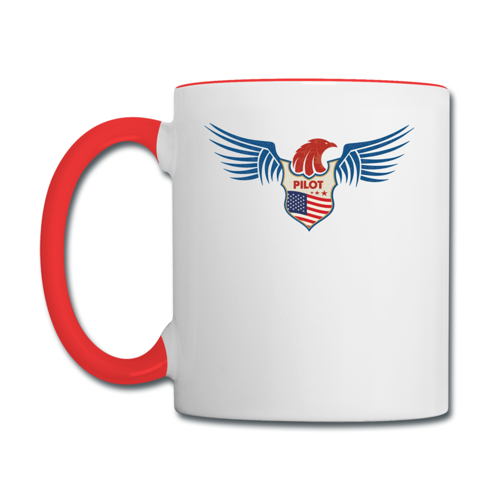 Pilot - Eagle Wings - Contrast Coffee Mug - white/red