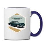 Vintage Cars - Aston Martin - Contrast Coffee Mug - white/cobalt blue