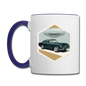 Vintage Cars - Aston Martin - Contrast Coffee Mug - white/cobalt blue