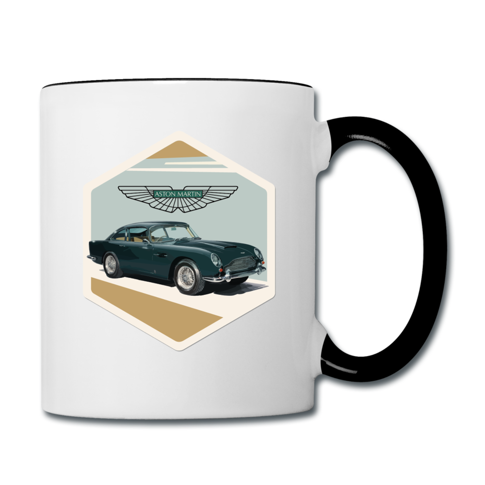 Vintage Cars - Aston Martin - Contrast Coffee Mug - white/black