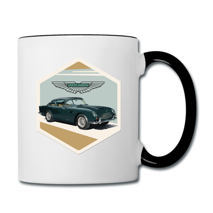 Vintage Cars - Aston Martin - Contrast Coffee Mug - white/black