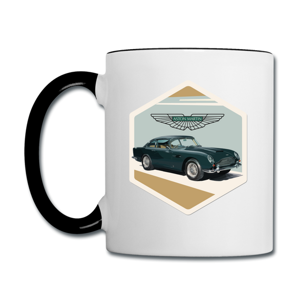 Vintage Cars - Aston Martin - Contrast Coffee Mug - white/black