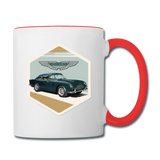Vintage Cars - Aston Martin - Contrast Coffee Mug - white/red