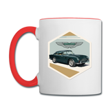 Vintage Cars - Aston Martin - Contrast Coffee Mug - white/red