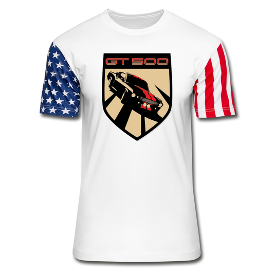 Vintage Cars - GT 500 - Stars & Stripes T-Shirt - white