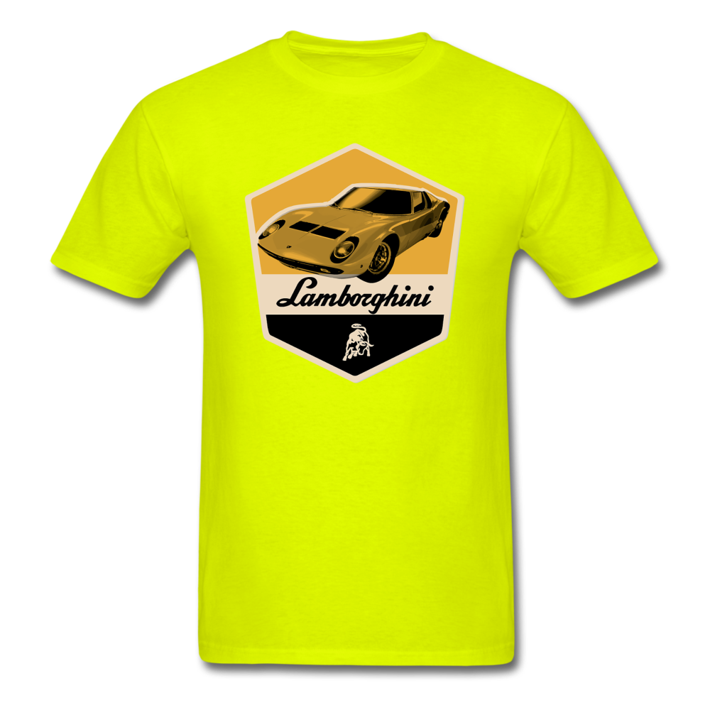 Vintage Cars - Lamborghini - Unisex Classic T-Shirt - safety green