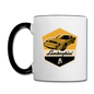 Vintage Cars - Lamborghini - Contrast Coffee Mug - white/black