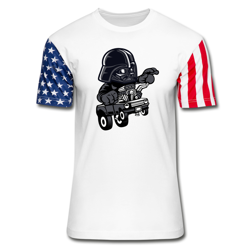 Darth Vader - Hot Rod - Stars & Stripes T-Shirt - white