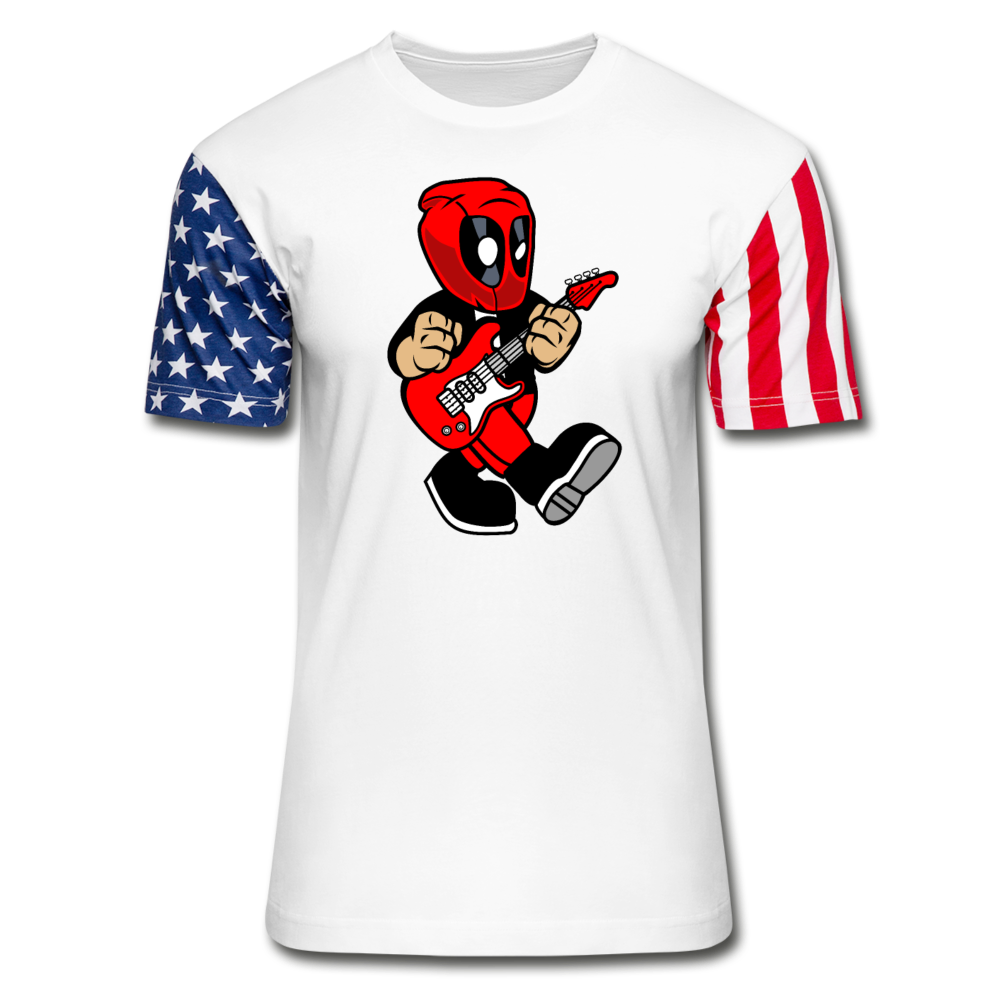 Deadpool - Rockstar - Stars & Stripes T-Shirt - white