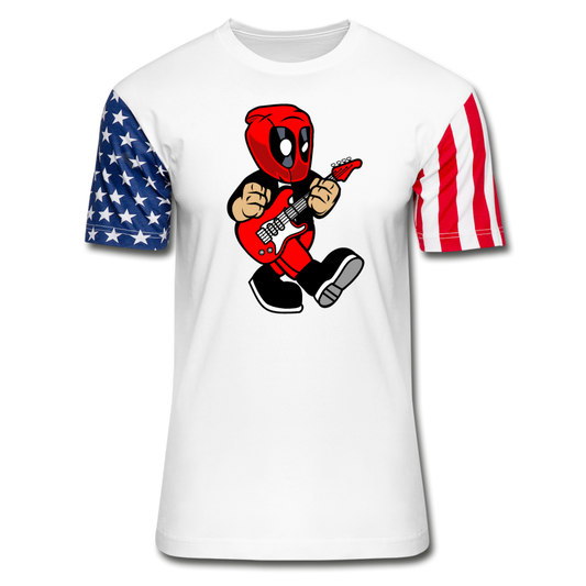 Deadpool - Rockstar - Stars & Stripes T-Shirt - white