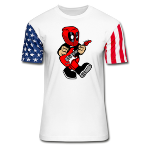 Deadpool - Rockstar - Stars & Stripes T-Shirt - white