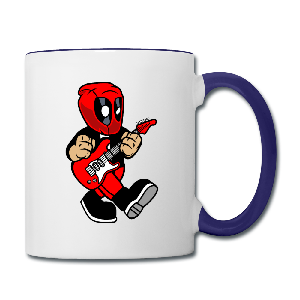 Deadpool - Rockstar - Contrast Coffee Mug - white/cobalt blue