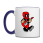 Deadpool - Rockstar - Contrast Coffee Mug - white/cobalt blue