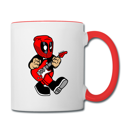 Deadpool - Rockstar - Contrast Coffee Mug - white/red