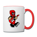 Deadpool - Rockstar - Contrast Coffee Mug - white/red