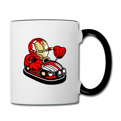 Iron Man - Bumper Car - Contrast Coffee Mug - white/black