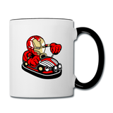 Iron Man - Bumper Car - Contrast Coffee Mug - white/black