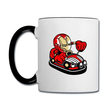 Iron Man - Bumper Car - Contrast Coffee Mug - white/black