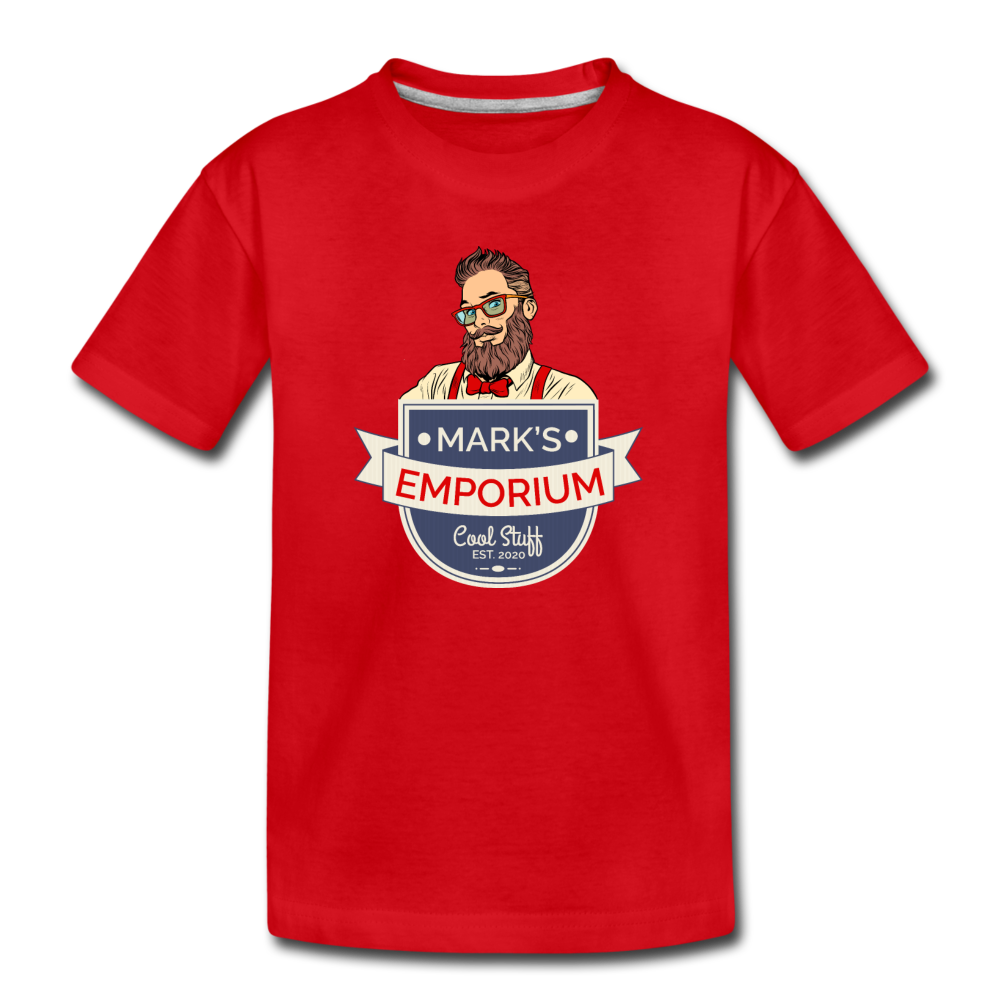 SPOD - Mark's Emporium Logo - Kids' Premium T-Shirt - red