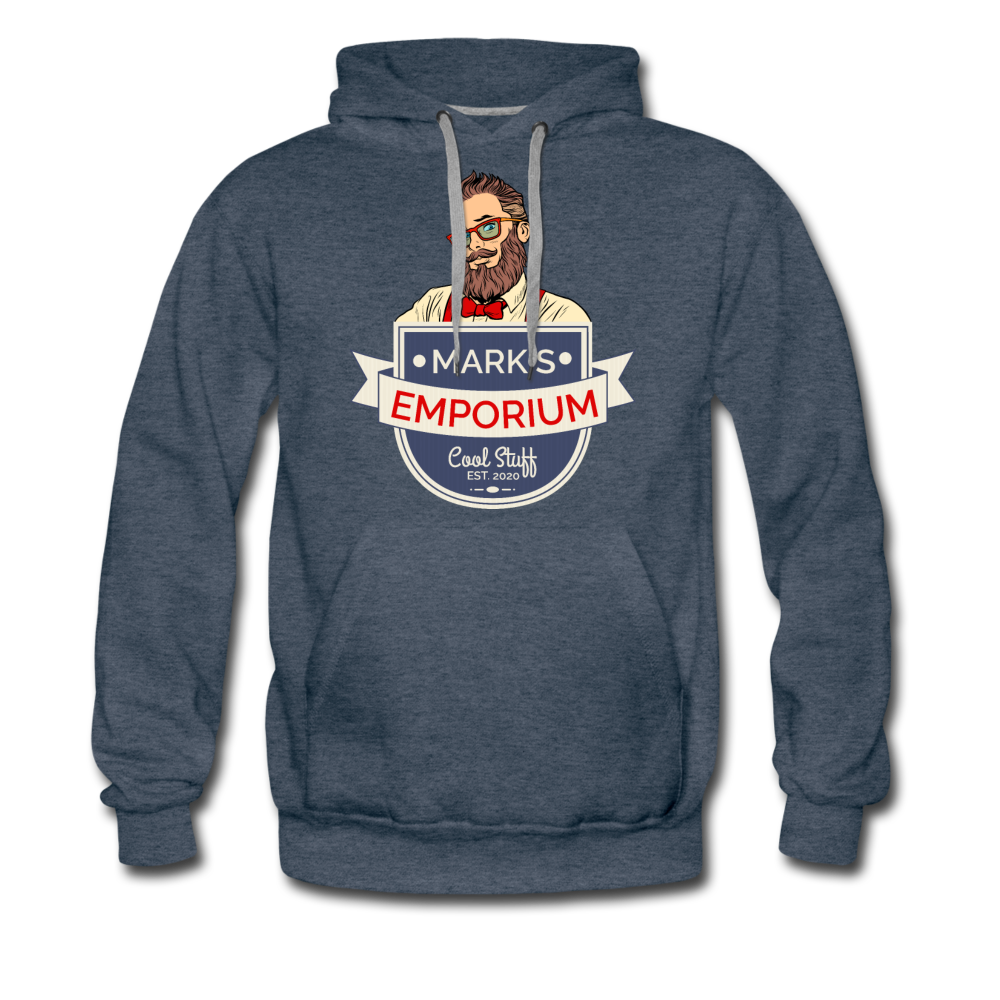 SPOD - Mark's Emporium Logo - Men’s Premium Hoodie - heather denim