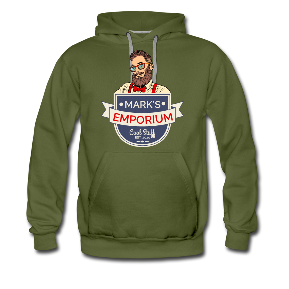 SPOD - Mark's Emporium Logo - Men’s Premium Hoodie - olive green