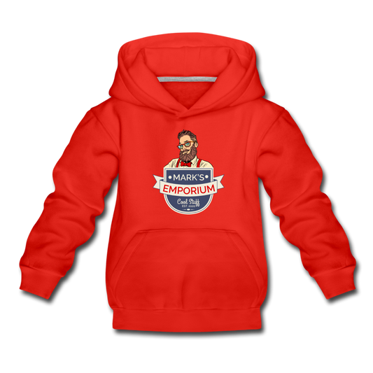 SPOD - Mark's Emporium Logo - Kids‘ Premium Hoodie - red