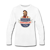 SPOD - Mark's Emporium Logo - Men's Premium Long Sleeve T-Shirt - white