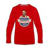 SPOD - Mark's Emporium Logo - Men's Premium Long Sleeve T-Shirt - red