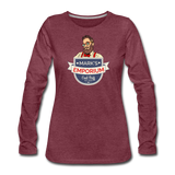 SPOD - Mark's Emporium Logo - Women's Premium Long Sleeve T-Shirt - heather burgundy