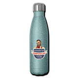 SPOD - Mark's Emporium Logo - Insulated Stainless Steel Water Bottle - turquoise glitter