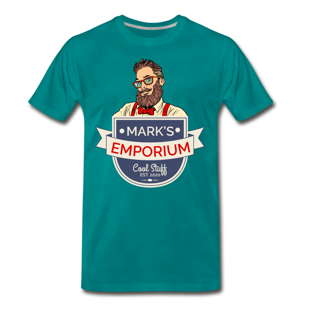 SPOD - Mark's Emporium Logo - Men's Premium T-Shirt - v1 - teal