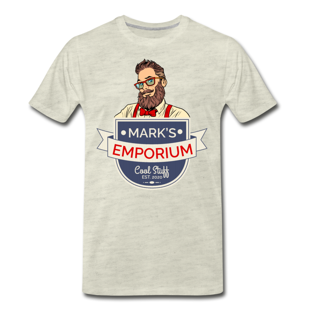 SPOD - Mark's Emporium Logo - Men's Premium T-Shirt - v1 - heather oatmeal