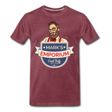 SPOD - Mark's Emporium Logo - Men's Premium T-Shirt - v1 - heather burgundy