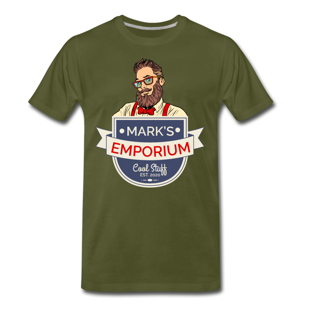 SPOD - Mark's Emporium Logo - Men's Premium T-Shirt - v1 - olive green