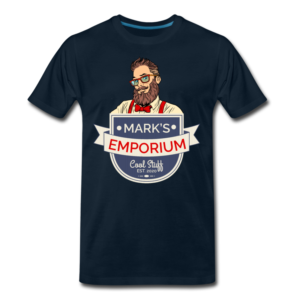 SPOD - Mark's Emporium Logo - Men's Premium T-Shirt - v1 - deep navy