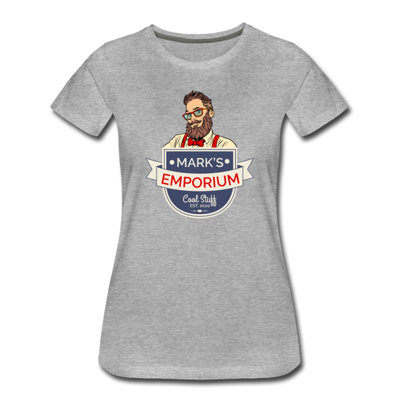 SPOD - Mark's Emporium Logo - Women’s Premium T-Shirt - v1 - heather gray