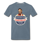 SPOD - Mark's Emporium Logo - Men's Premium T-Shirt - v2 - steel blue