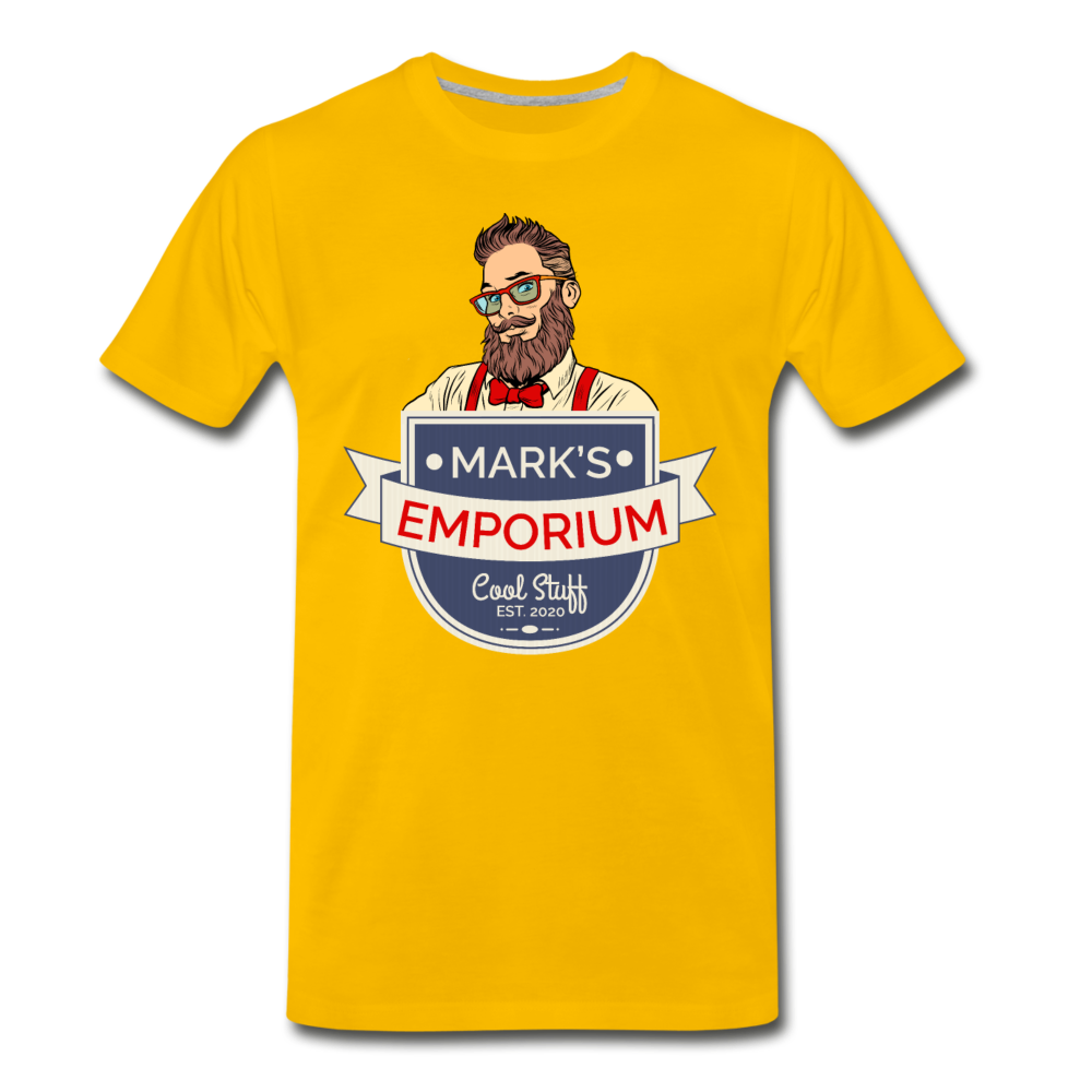 SPOD - Mark's Emporium Logo - Men's Premium T-Shirt - v2 - sun yellow