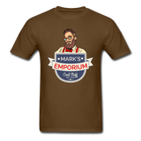 SPOD - Mark's Emporium Logo - Unisex Classic T-Shirt - v1 - brown