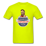 SPOD - Mark's Emporium Logo - Unisex Classic T-Shirt - v1 - safety green