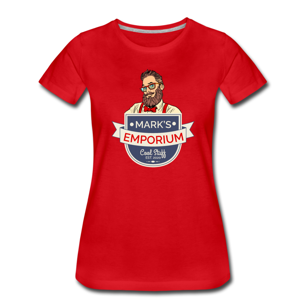 SPOD - Mark's Emporium Logo - Women’s Premium T-Shirt - v2 - red