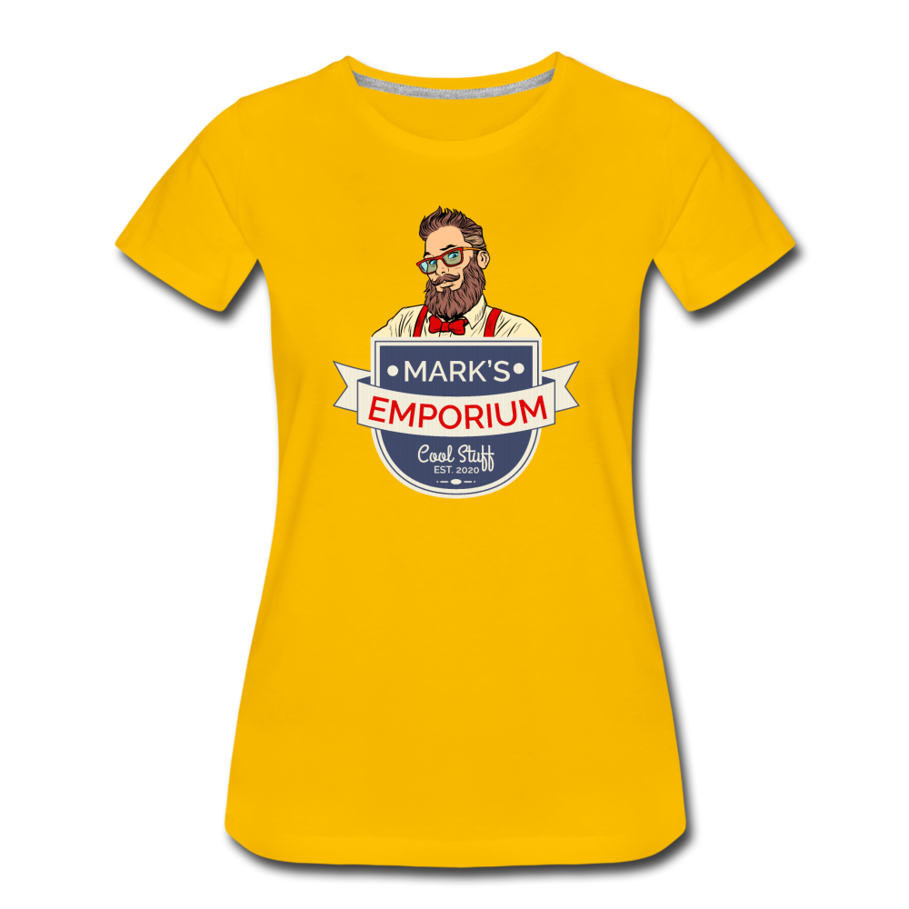 SPOD - Mark's Emporium Logo - Women’s Premium T-Shirt - v2 - sun yellow