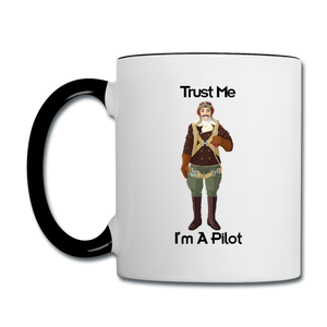 Trust Me I'm A Pilot - Airman - Contrast Coffee Mug - white/black