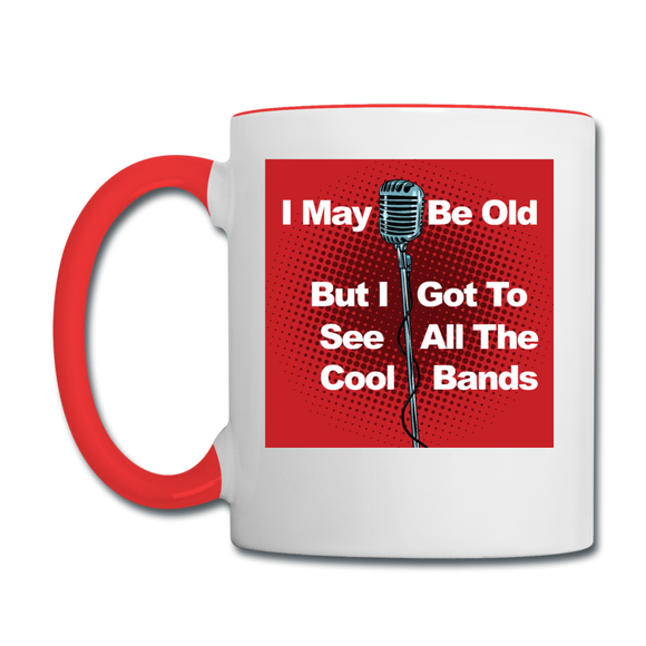 Cool Bands - Contrast Coffee Mug - white/red