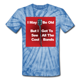 Cool Bands - Unisex Tie Dye T-Shirt - spider baby blue