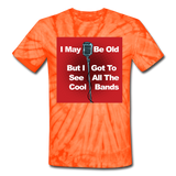 Cool Bands - Unisex Tie Dye T-Shirt - spider orange