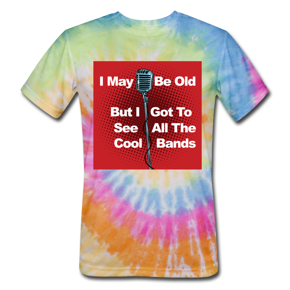 Cool Bands - Unisex Tie Dye T-Shirt - rainbow