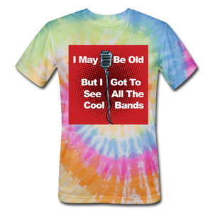 Cool Bands - Unisex Tie Dye T-Shirt - rainbow