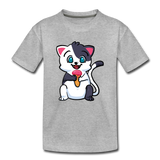 Cat - Ice Cream - Toddler Premium T-Shirt - heather gray